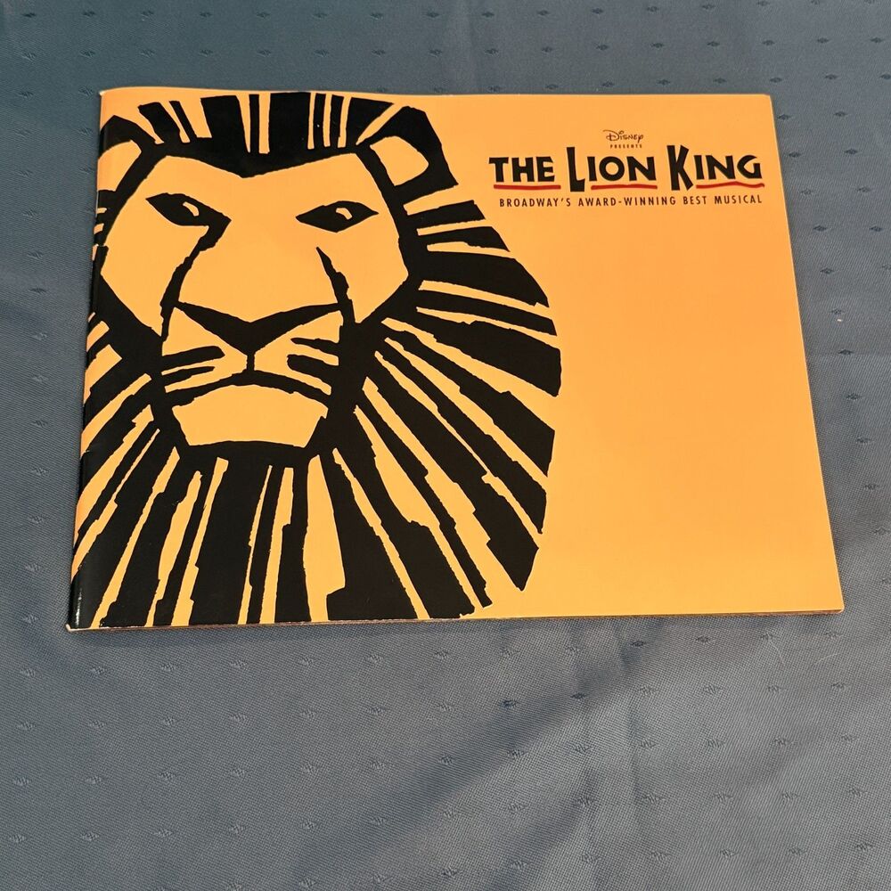 Disney The Lion King Broadway Musical Souvenir Program Julie Taymor Elton John